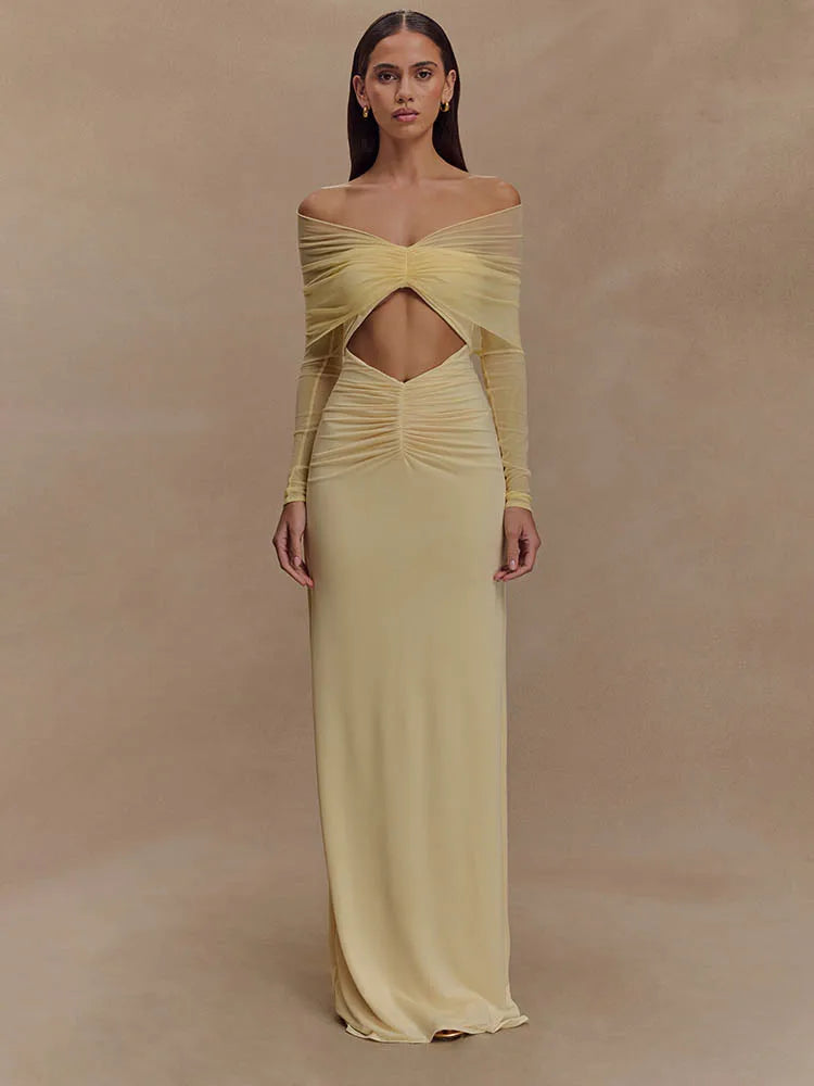 Aylin | Robe Off-Shoulder & Détail Sculptant