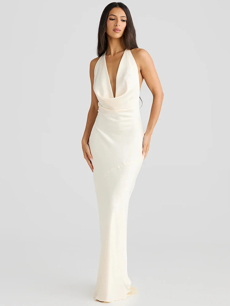 Madelina | Robe Halter Séduction & Fluidité