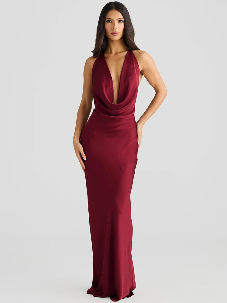 Madelina | Robe Halter Séduction & Fluidité
