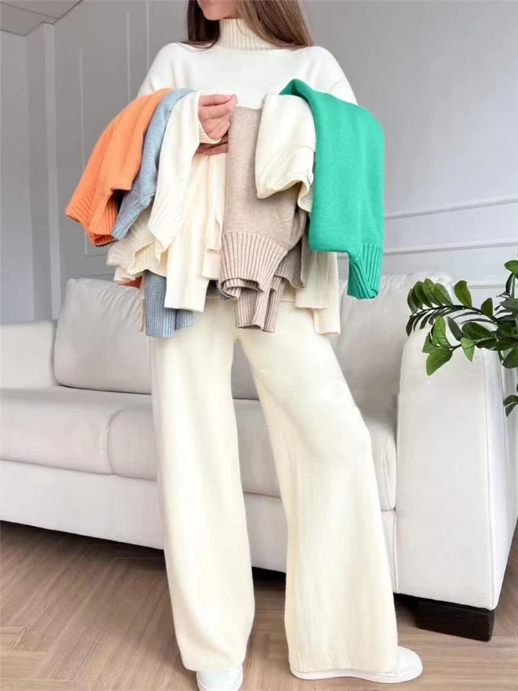 Macy™ | Ensemble Élégant avec Col Roulé et Pantalon