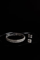 Boucles d'oreilles, bague et collier Suite Life Diamante Argent
