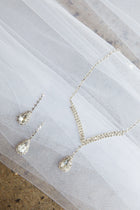 Ensemble Collier et Boucles d'Oreilles Melissa Diamante Argent