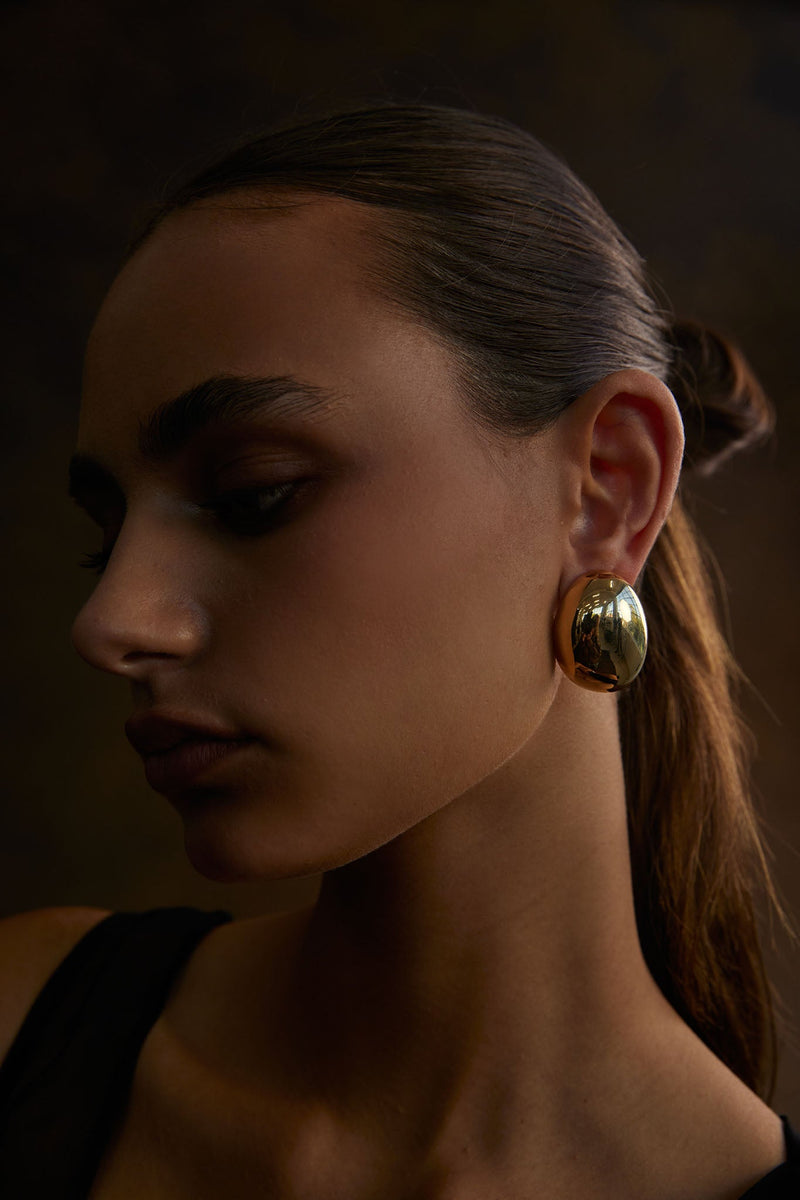 Boucles d'oreilles solides NOAH en or