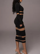 Naomi | Robe Moulante à Détails Transparents