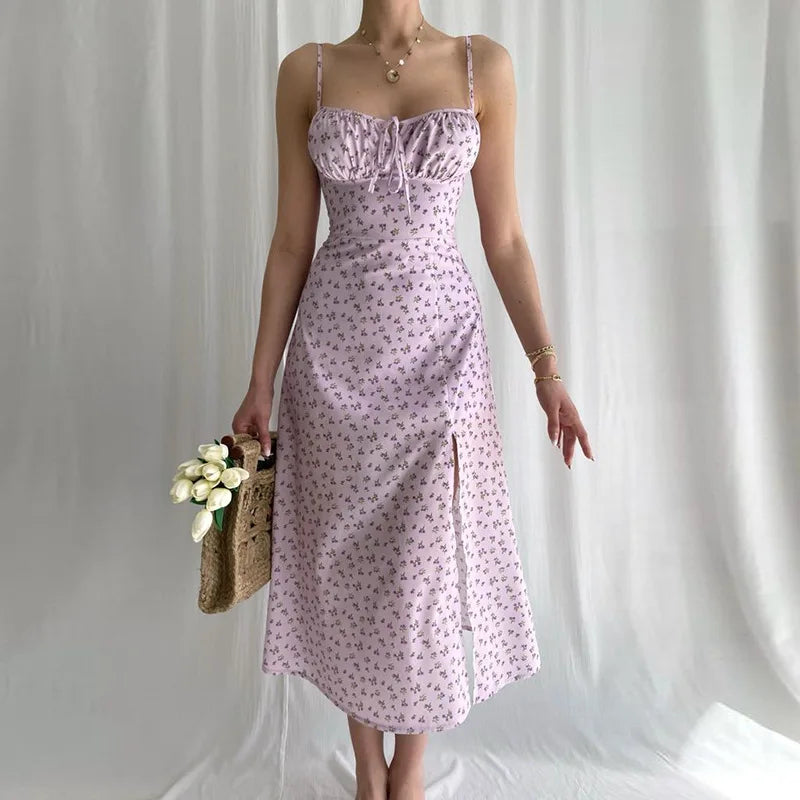 Oréa | Robe à Fleurs & Éclat d’Aurore