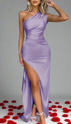 Delya | Robe Fendue Noire & Silhouette Sculptée