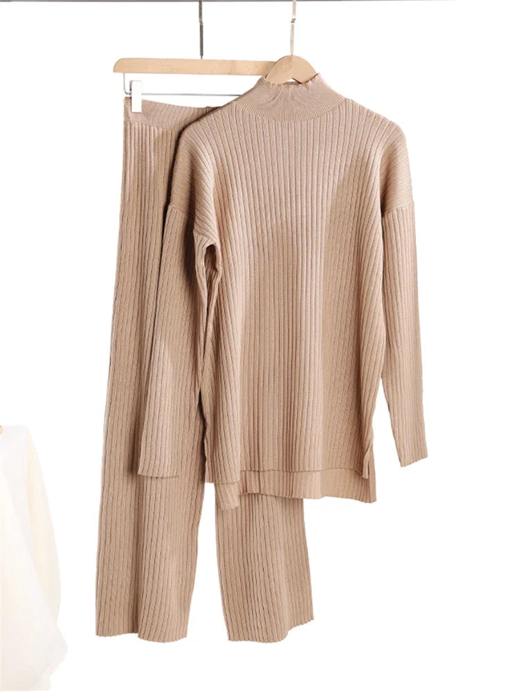 Macy™ | Ensemble Élégant avec Col Roulé et Pantalon