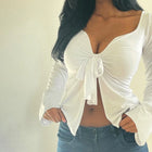 Maëva | Blouse Courte Nouée Y2K