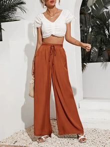 Manon | Pantalon Large Taille Haute