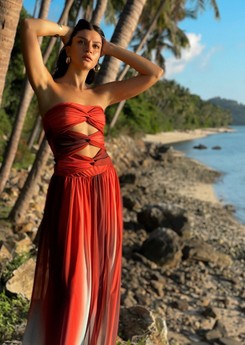 Valentina | Robe Maxi Glamour d’Été