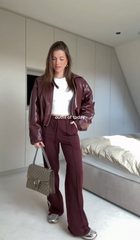 Aquita | Blouson Bomber Bordeaux