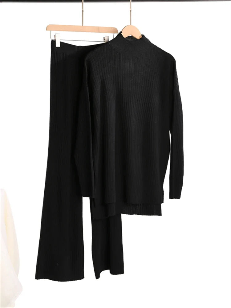 Macy™ | Ensemble Élégant avec Col Roulé et Pantalon