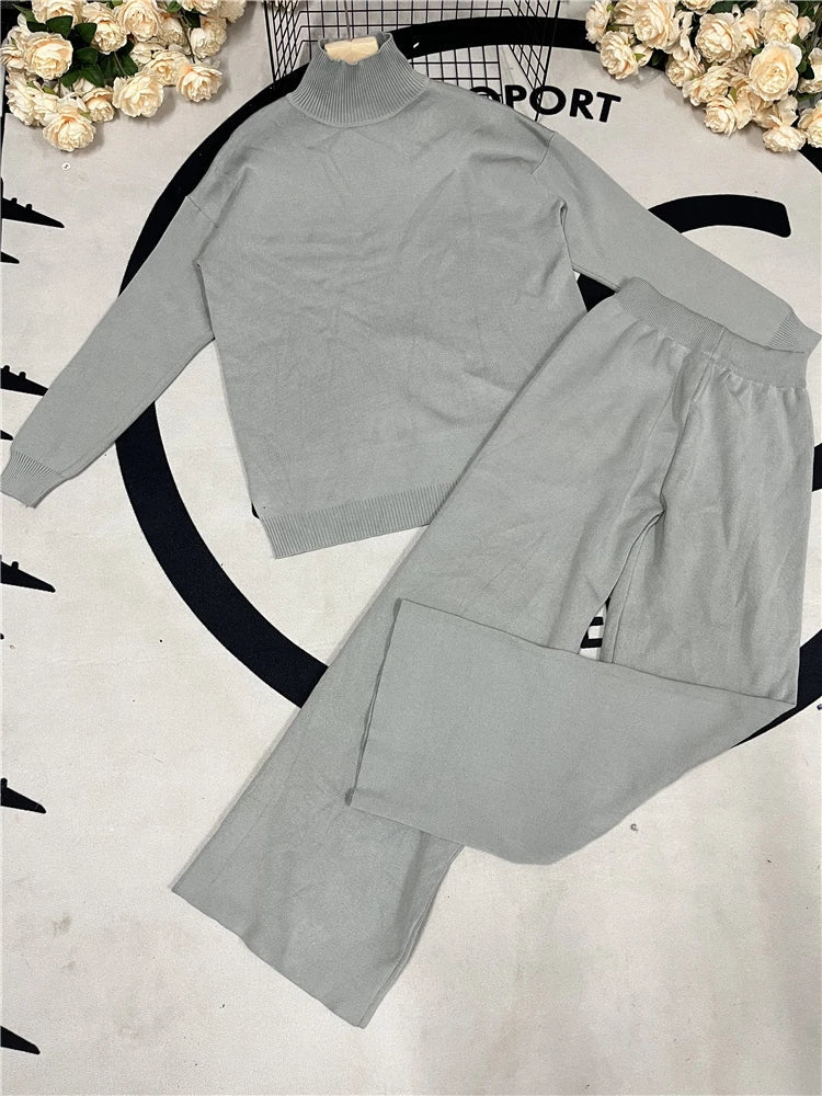 Macy™ | Ensemble Élégant avec Col Roulé et Pantalon