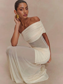 Maëlya | Robe Drapée & Élégance Pure