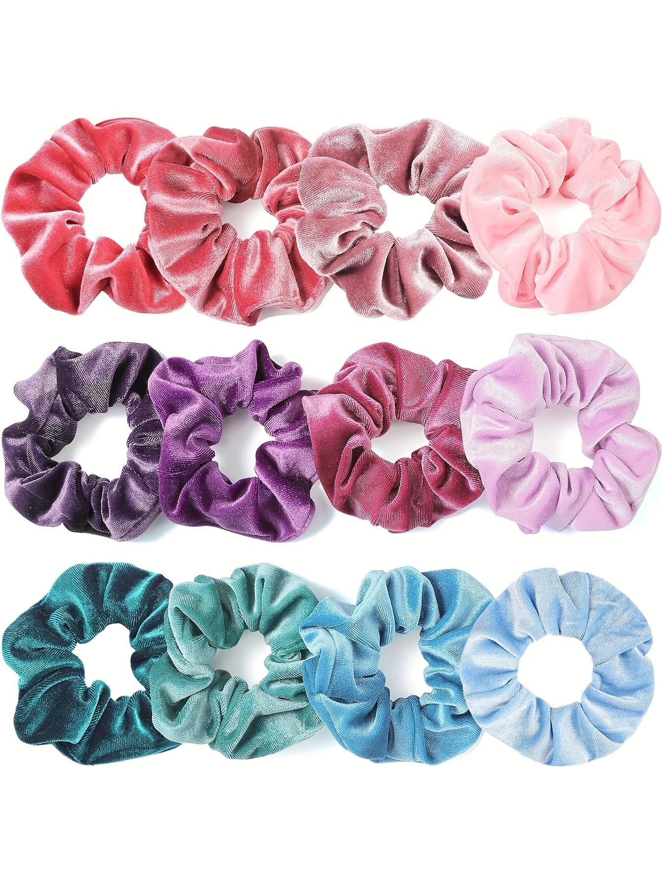 Set de 12 Scrunchies Douces