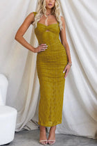 Lina | Robe Maxi Froncée en Tulle