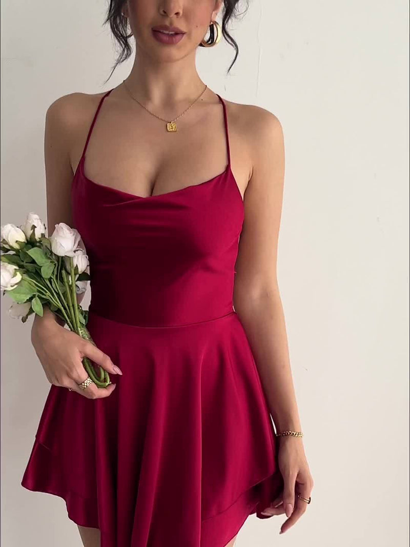 Elara | Robe Satinée & Éclat Féminin