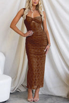 Lina | Robe Maxi Froncée en Tulle