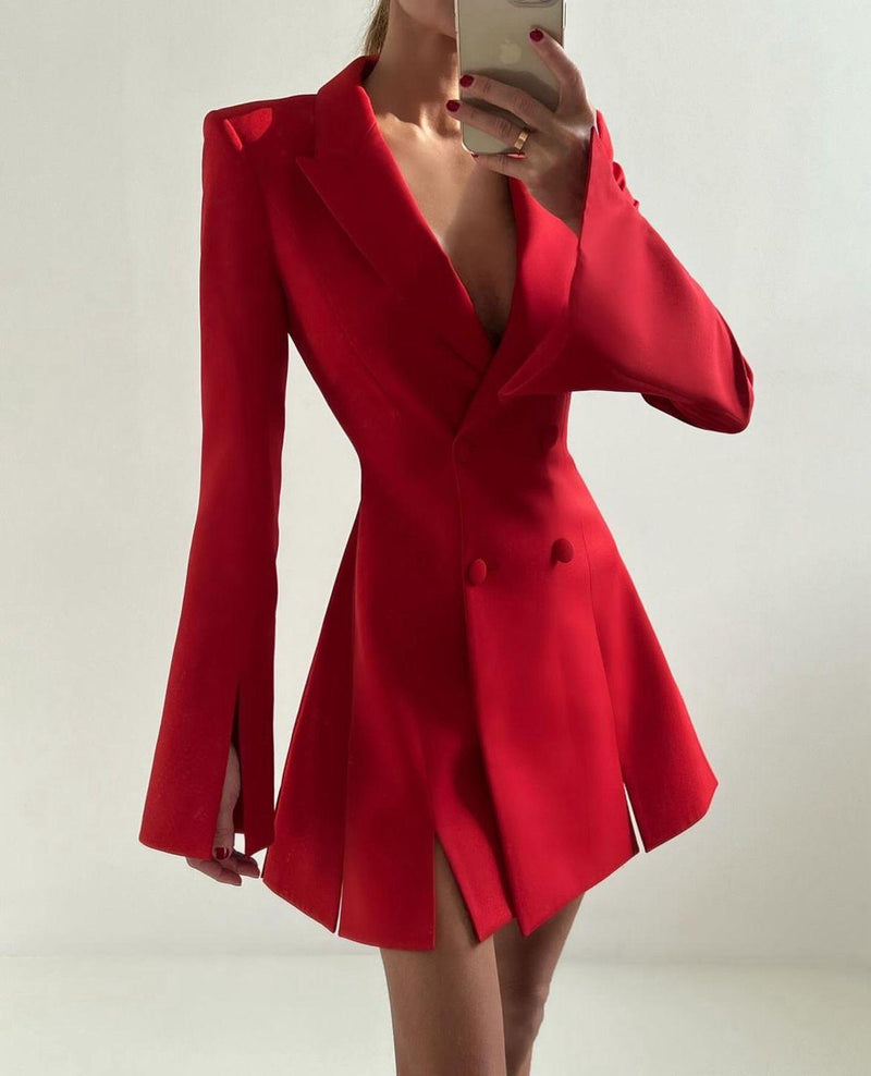 Britney™ | Robe Courte Effet Veste