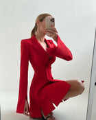 Britney™ | Robe Courte Effet Veste