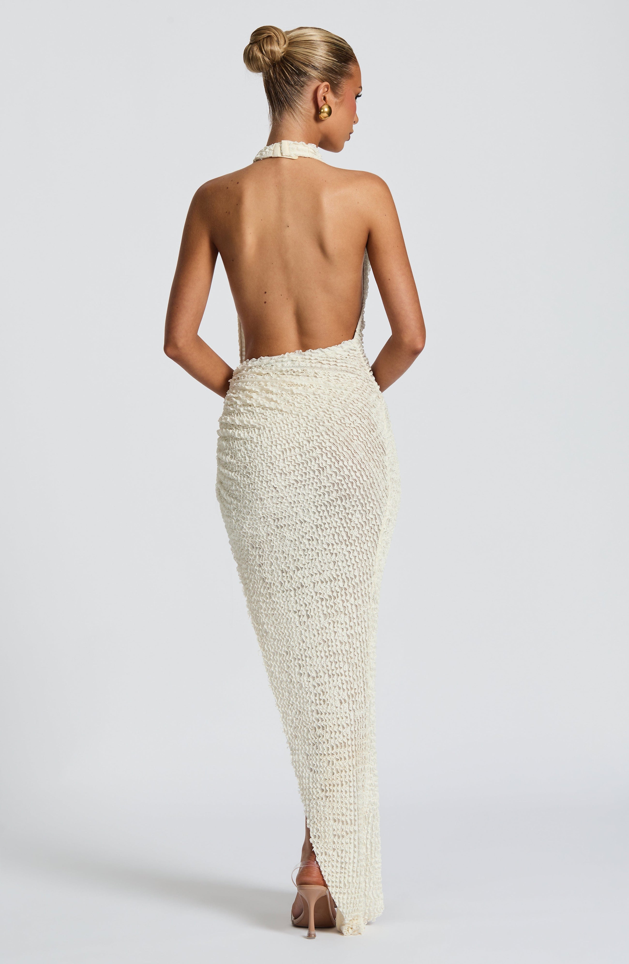 Ysia | Robe Drapée & Fente Sublime