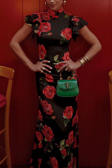 Meilin | Robe Maxi Fleurie Style Cheongsam
