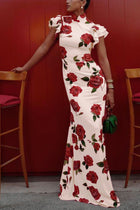 Meilin | Robe Maxi Fleurie Style Cheongsam