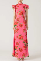 Meilin | Robe Maxi Fleurie Style Cheongsam