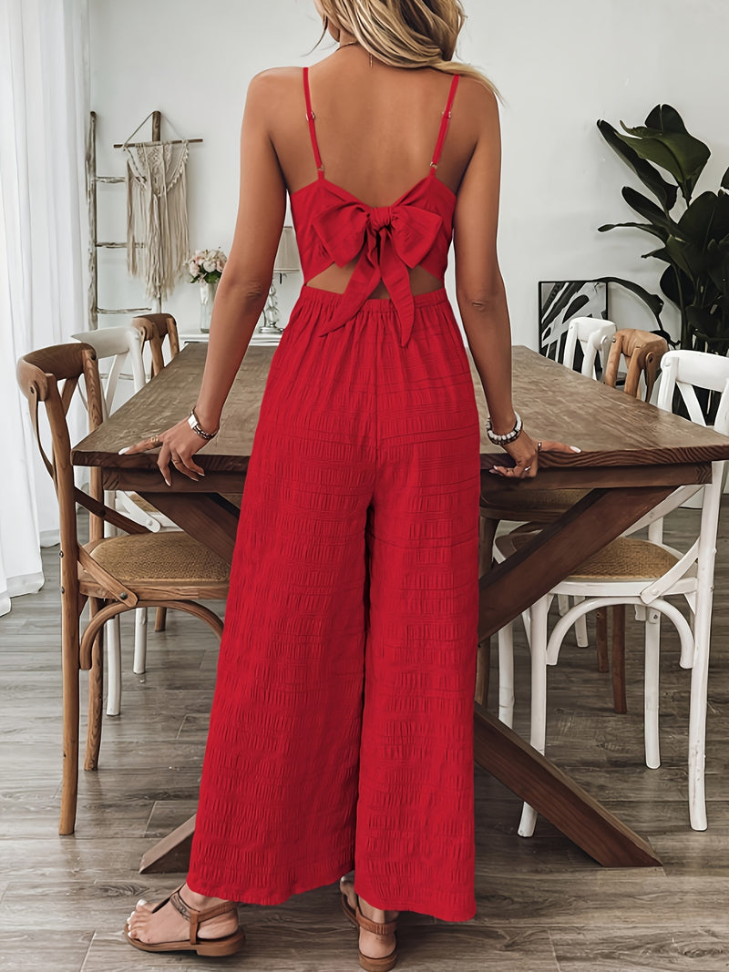 Léa | Jumpsuit Noeud & Élégance d’Été