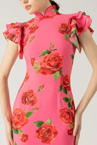 Meilin | Robe Maxi Fleurie Style Cheongsam