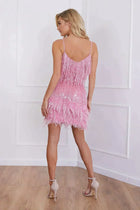 Nayaema | Robe Brillante & Effet Plumes