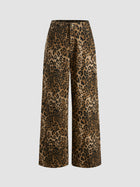 Soraya | Pantalon Large Léopard en Denim
