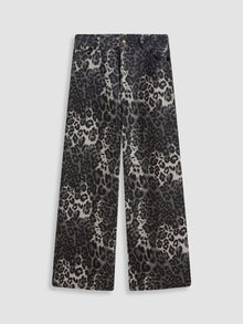 Soraya | Pantalon Large Léopard en Denim
