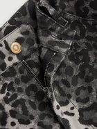 Soraya | Pantalon Large Léopard en Denim
