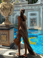 Tess | Ensemble Léopard Fendu avec Short