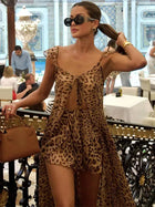 Tess | Ensemble Léopard Fendu avec Short