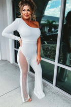 Zelorava | Jumpsuit Asymétrique à Strass
