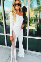 Zelorava | Jumpsuit Asymétrique à Strass
