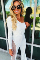 Zelorava | Jumpsuit Asymétrique à Strass