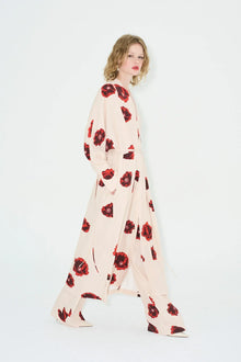 Château Luxe Paris™ | Robe Sahara Print Kimono Coquelicot