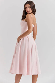Sabine | Robe Corset Élégante à Fines Bretelles