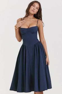 Sabine | Robe Corset Élégante à Fines Bretelles