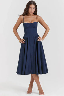 Sabine | Robe Corset Élégante à Fines Bretelles