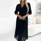 Nalia | Robe Légère en Chiffon à Col V