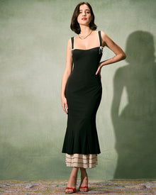 Naomi | Robe Maxi Moulante à Encolure Cœur