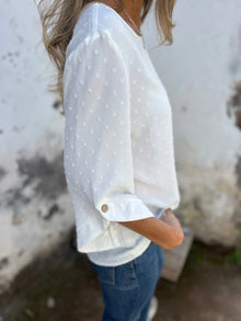 Ariane | Blouse Élégante à Pois